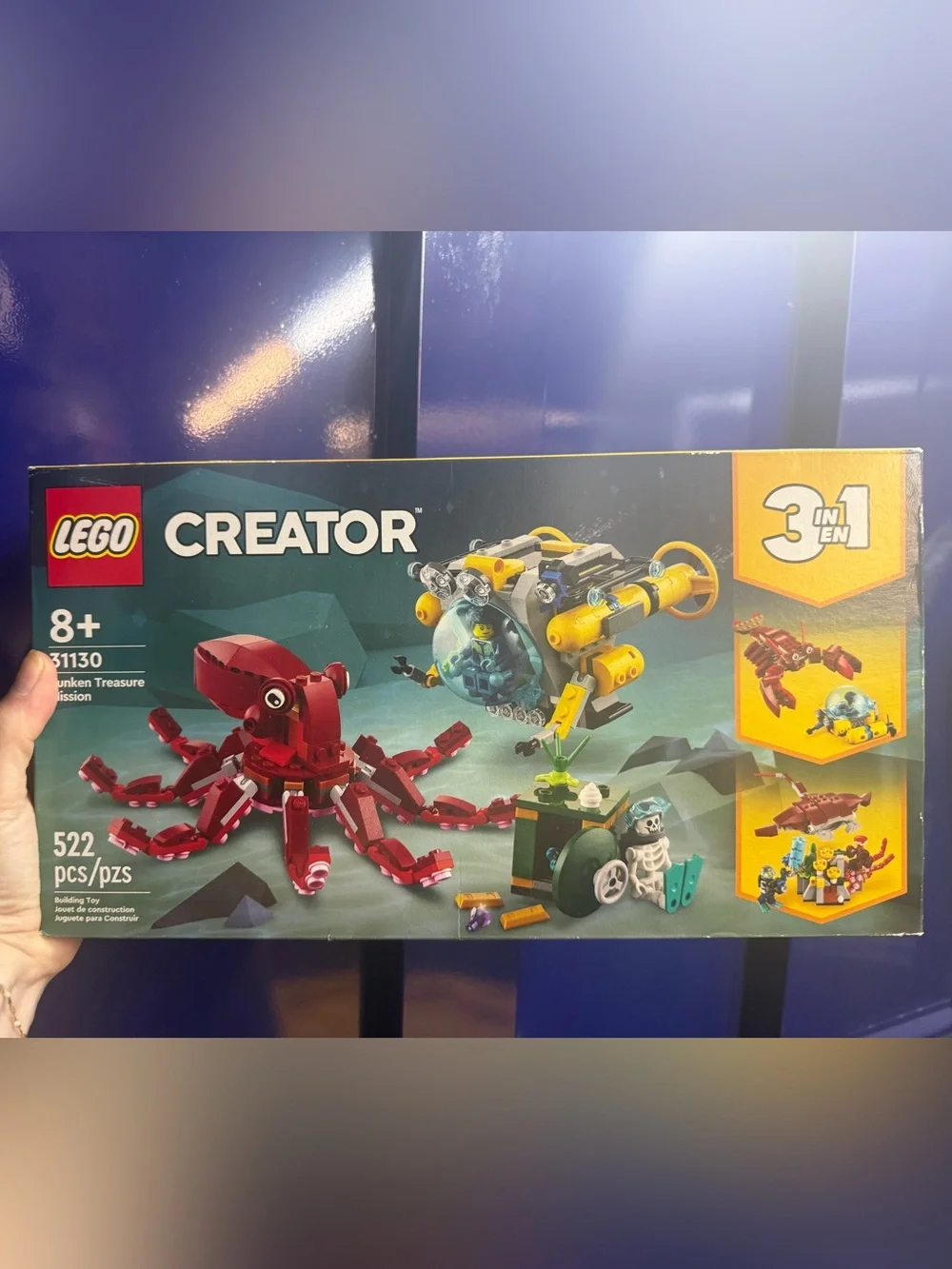 Lego Creator Set Deep Sea Explorer Submarine and Red Octopus #31130